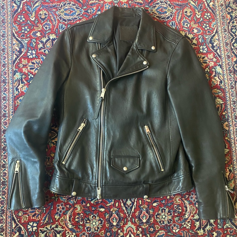 Allsaints leather biker jacket. Great condition